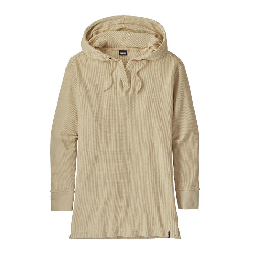 Patagonia Womens Oversized Waffle Hooded Top Oyster White Sz S